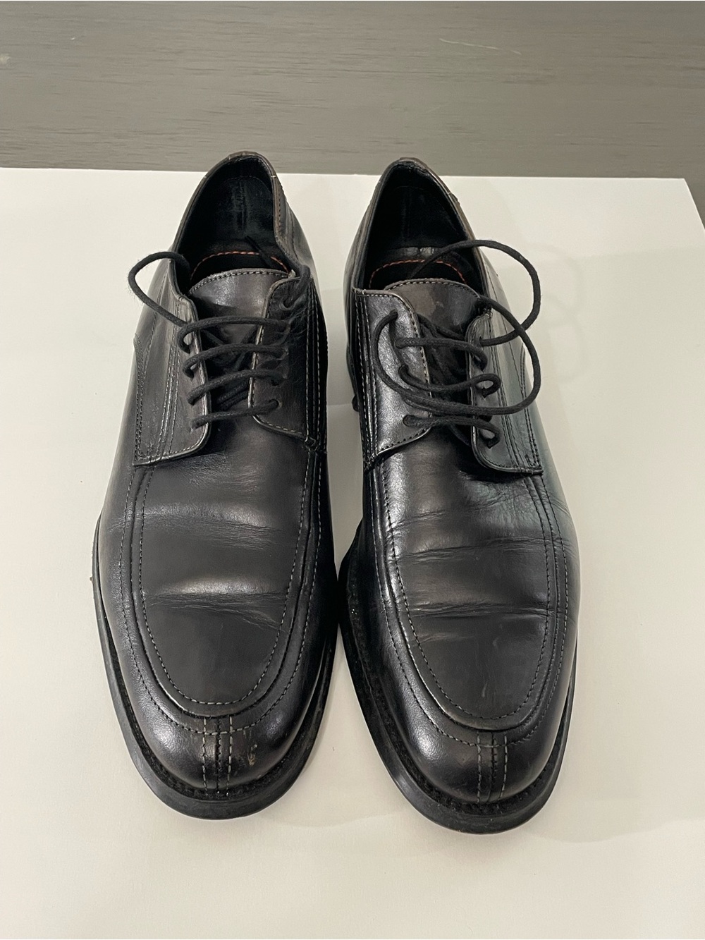 Coach Black Leather Menโs Dress Shoes Size 9.5 Made in Italy